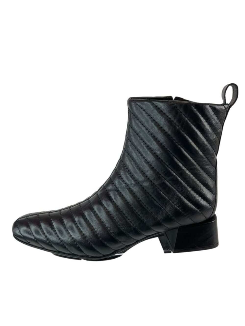 Napoleoni Boots Womens Sz 40 9.5 US Black Quilted Italy Ankle Leather New $269 - Picture 3 of 14